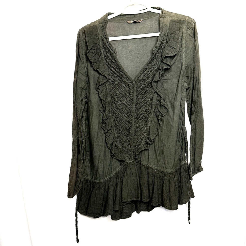 Kai Moon Black Blouse Natural fabric